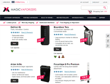 Tablet Screenshot of magicvaporizers.com